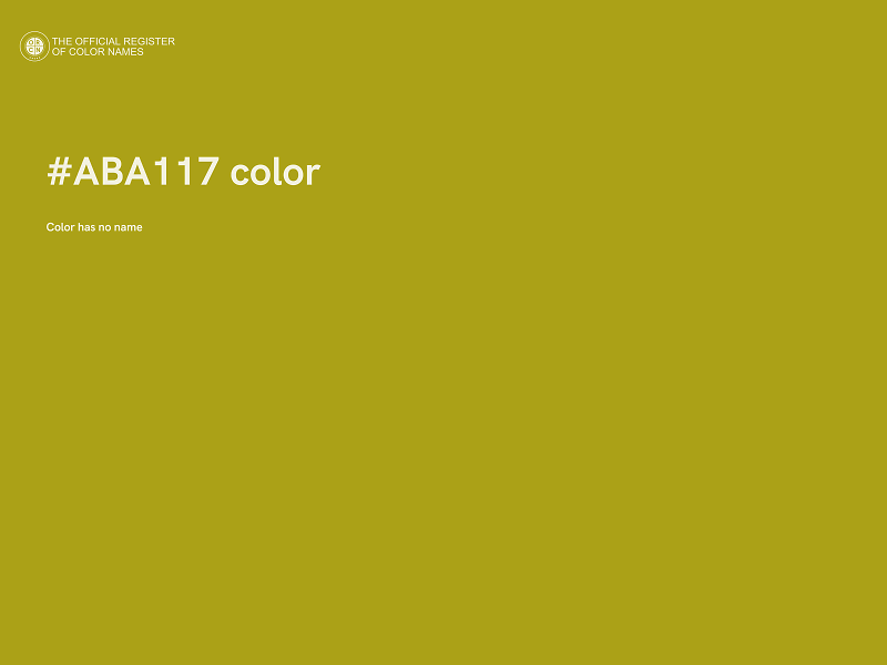 #ABA117 color image