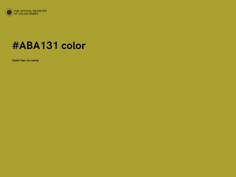 #ABA131 color image