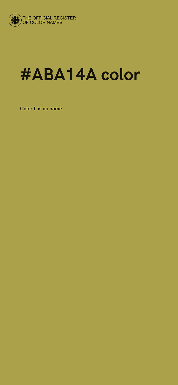 #ABA14A color image