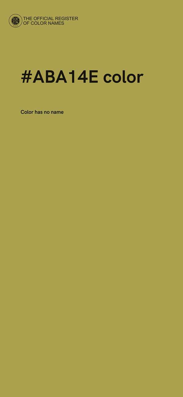 #ABA14E color image