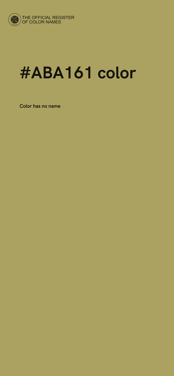 #ABA161 color image
