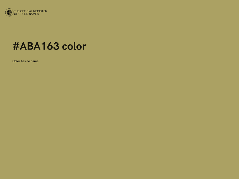 #ABA163 color image