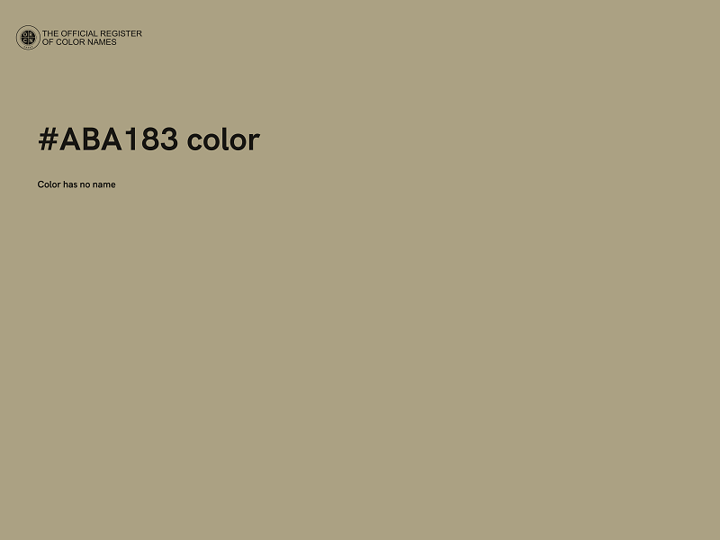 #ABA183 color image