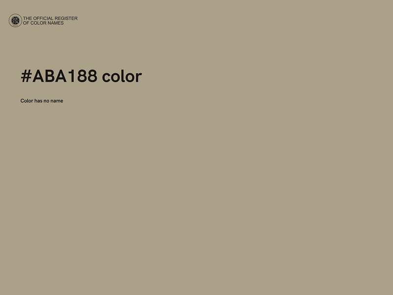 #ABA188 color image