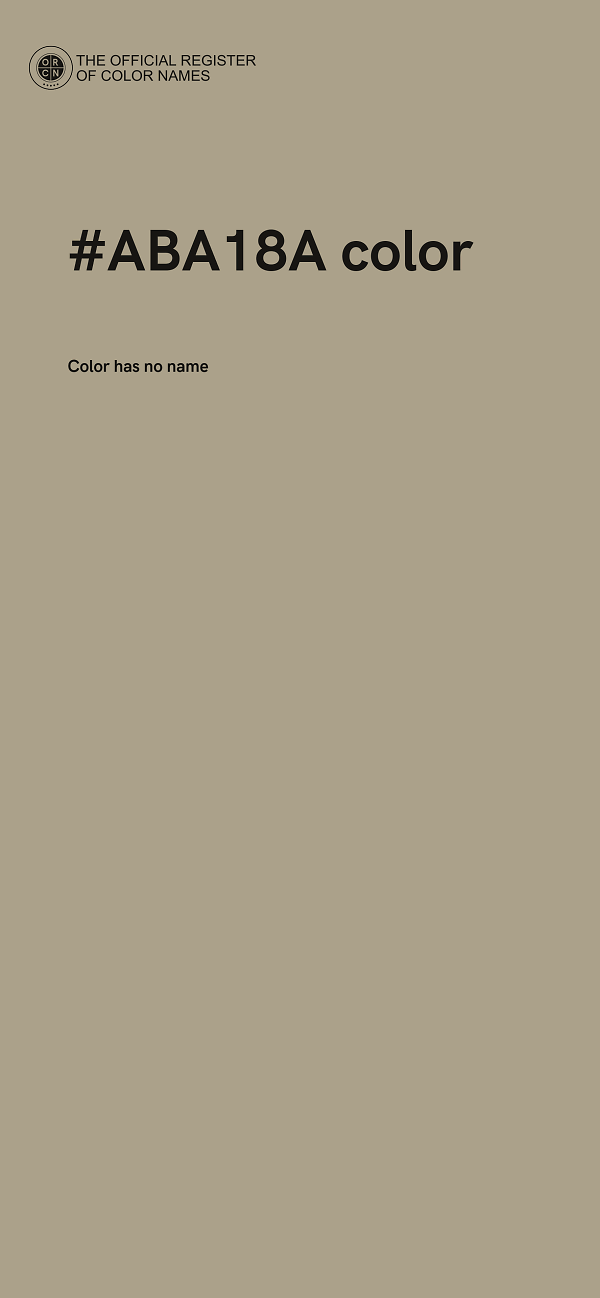 #ABA18A color image