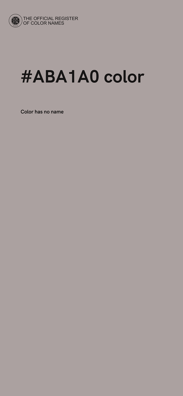 #ABA1A0 color image