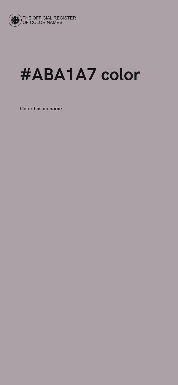 #ABA1A7 color image