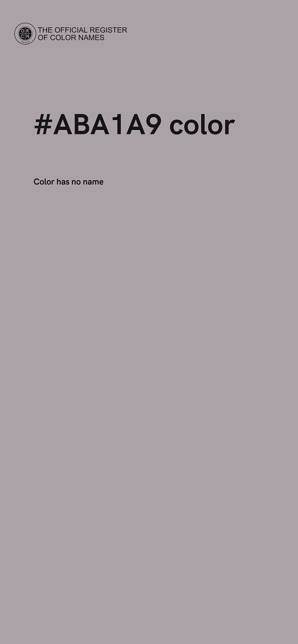 #ABA1A9 color image
