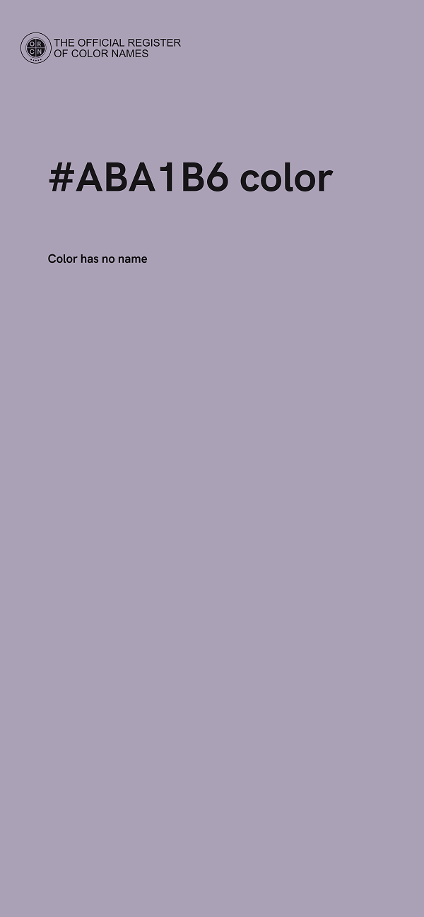 #ABA1B6 color image