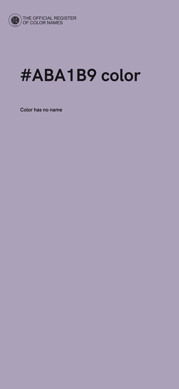 #ABA1B9 color image