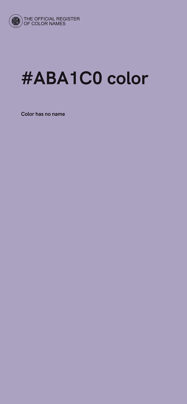 #ABA1C0 color image