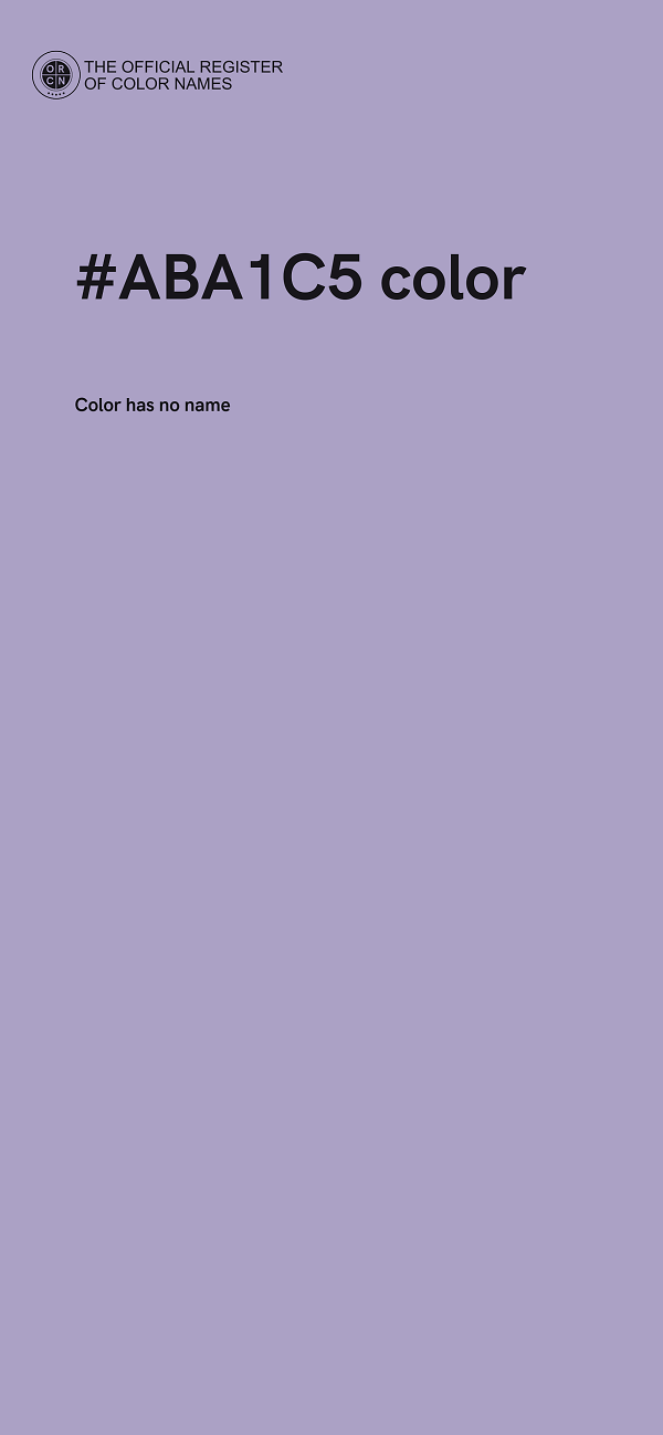 #ABA1C5 color image