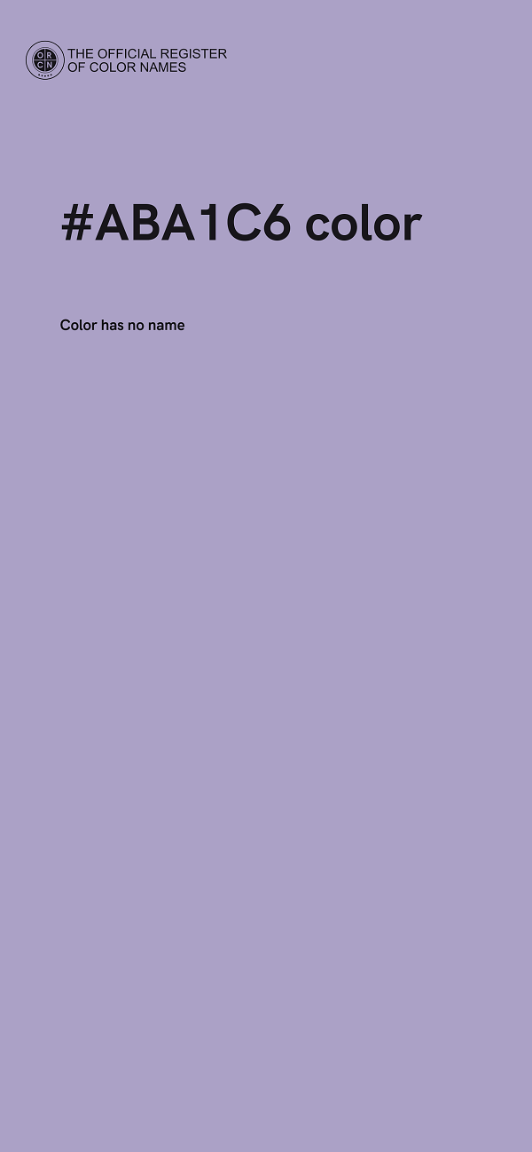 #ABA1C6 color image