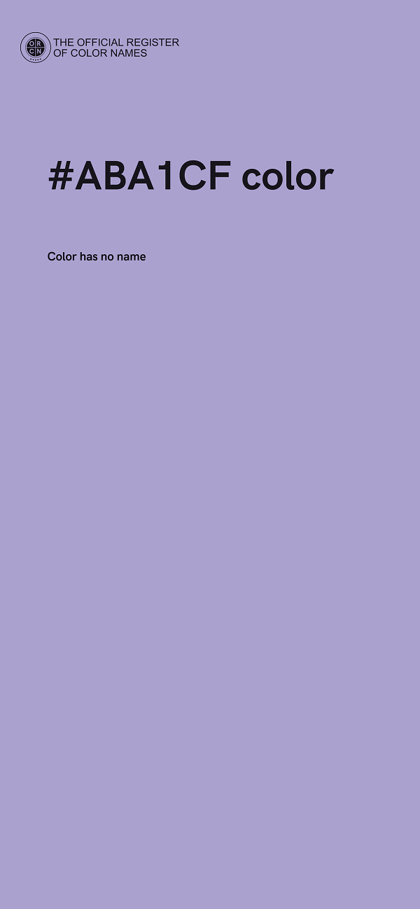 #ABA1CF color image