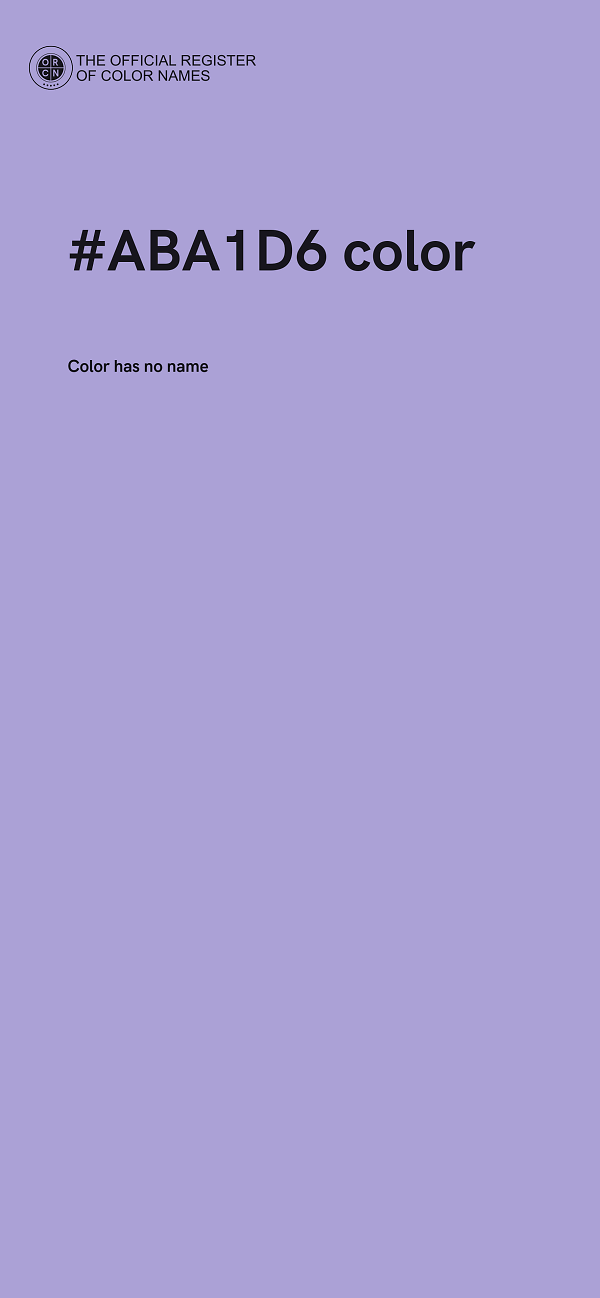 #ABA1D6 color image