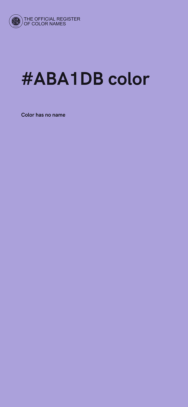 #ABA1DB color image