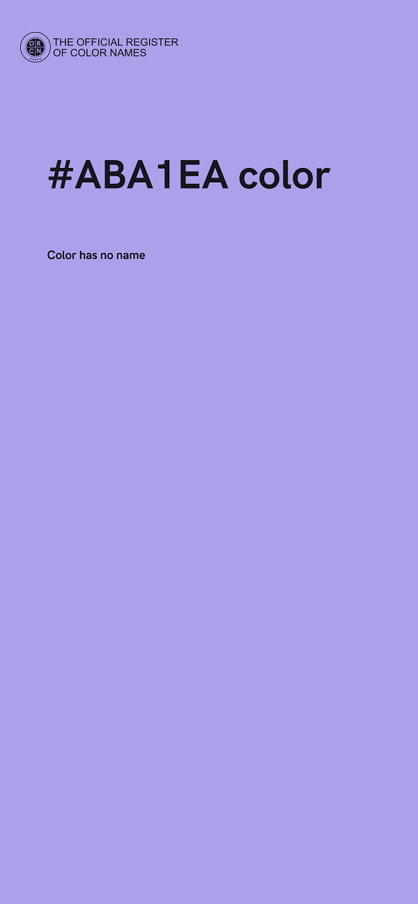 #ABA1EA color image