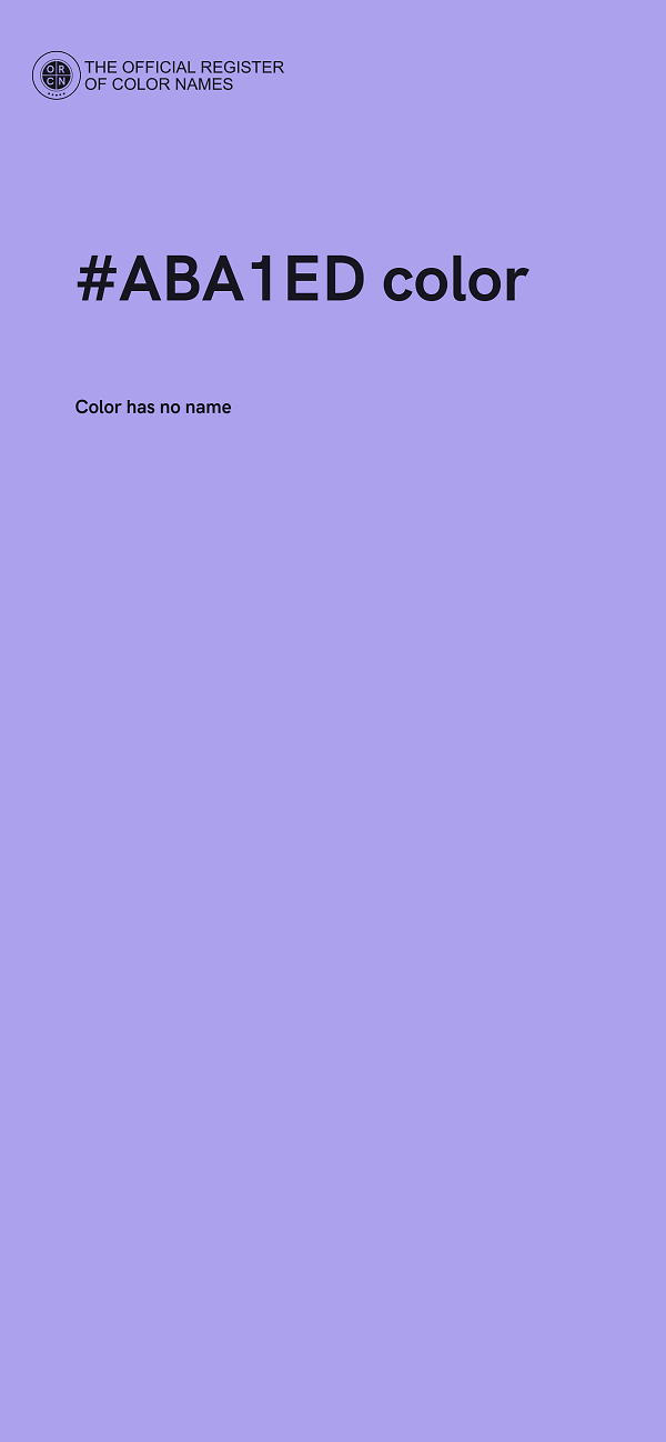 #ABA1ED color image