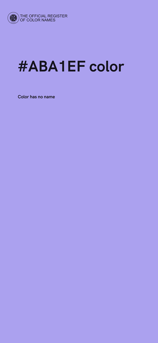 #ABA1EF color image