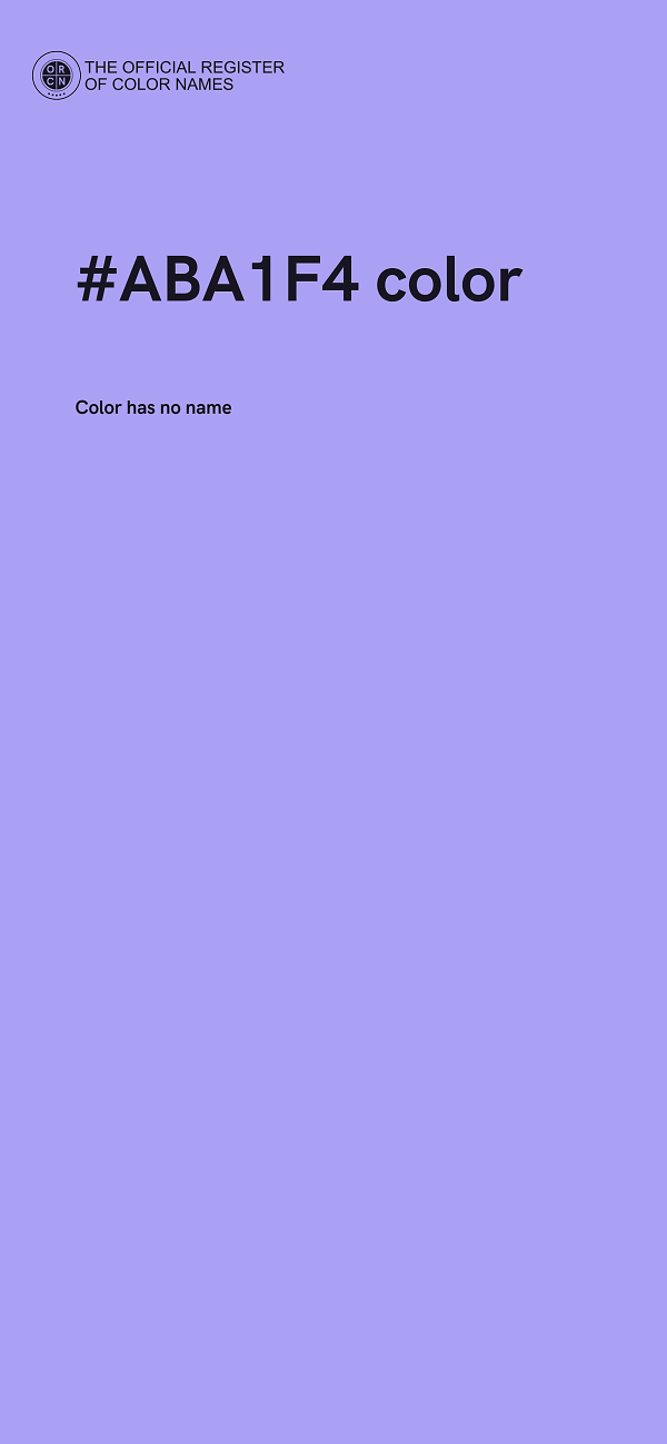 #ABA1F4 color image