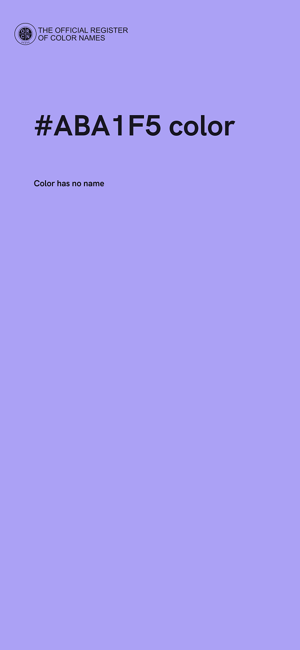 #ABA1F5 color image