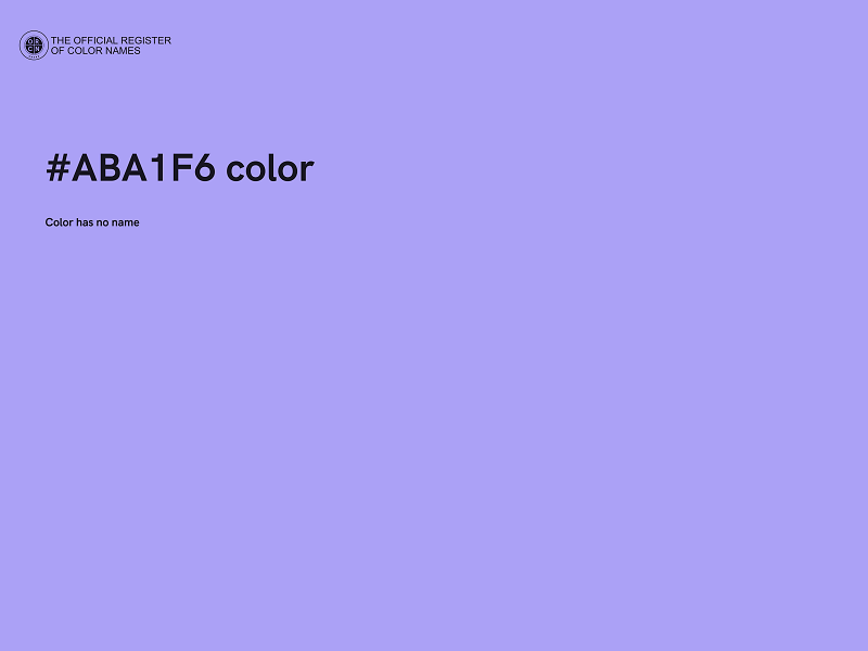 #ABA1F6 color image