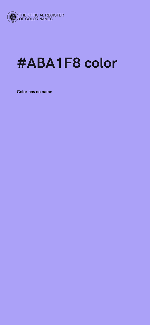 #ABA1F8 color image
