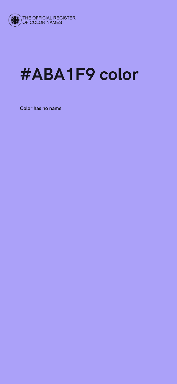 #ABA1F9 color image