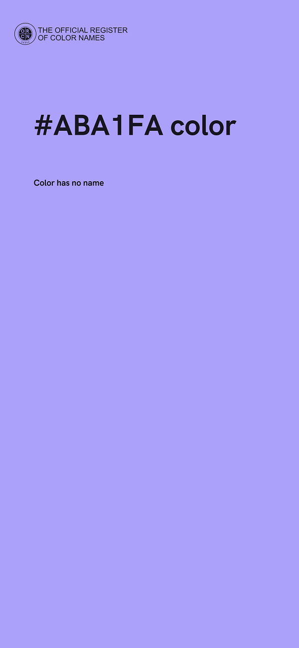 #ABA1FA color image