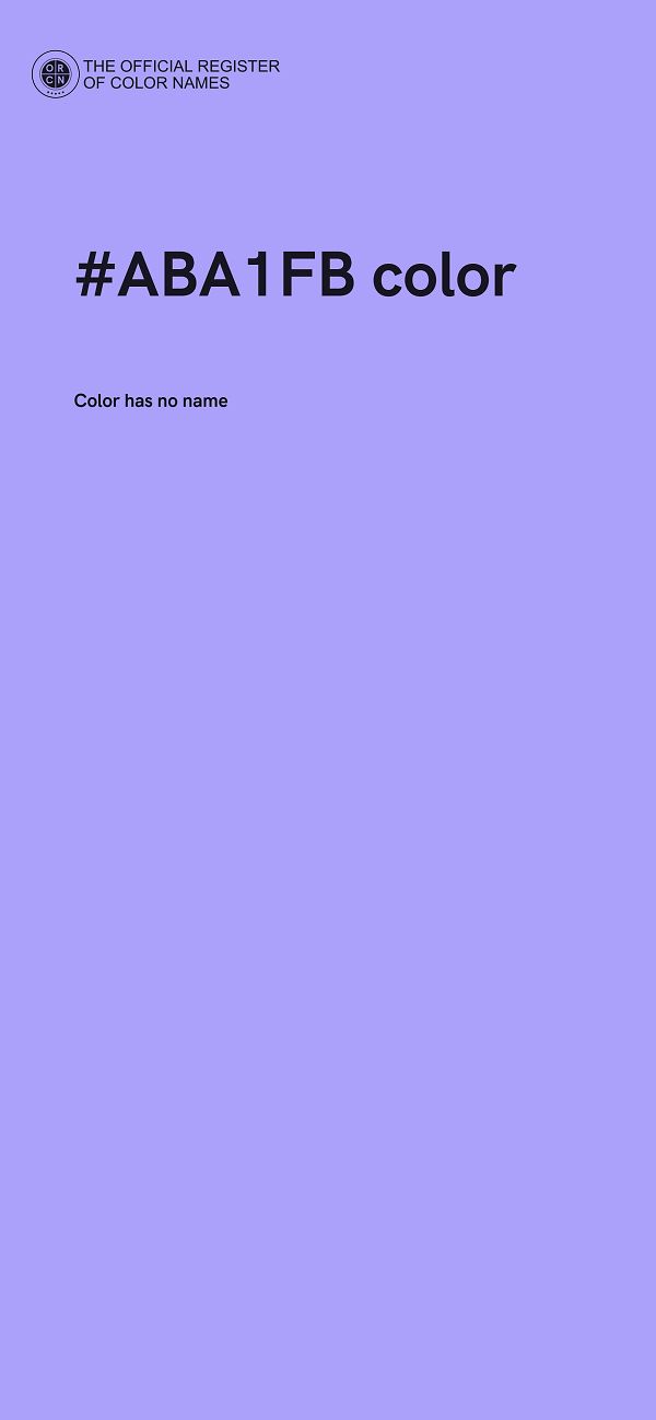 #ABA1FB color image