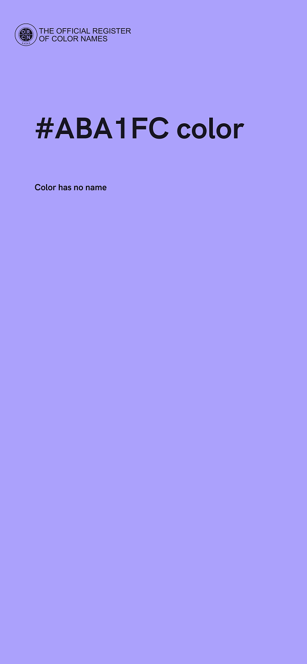 #ABA1FC color image