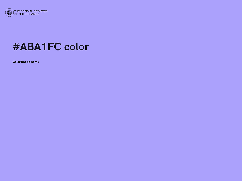 #ABA1FC color image