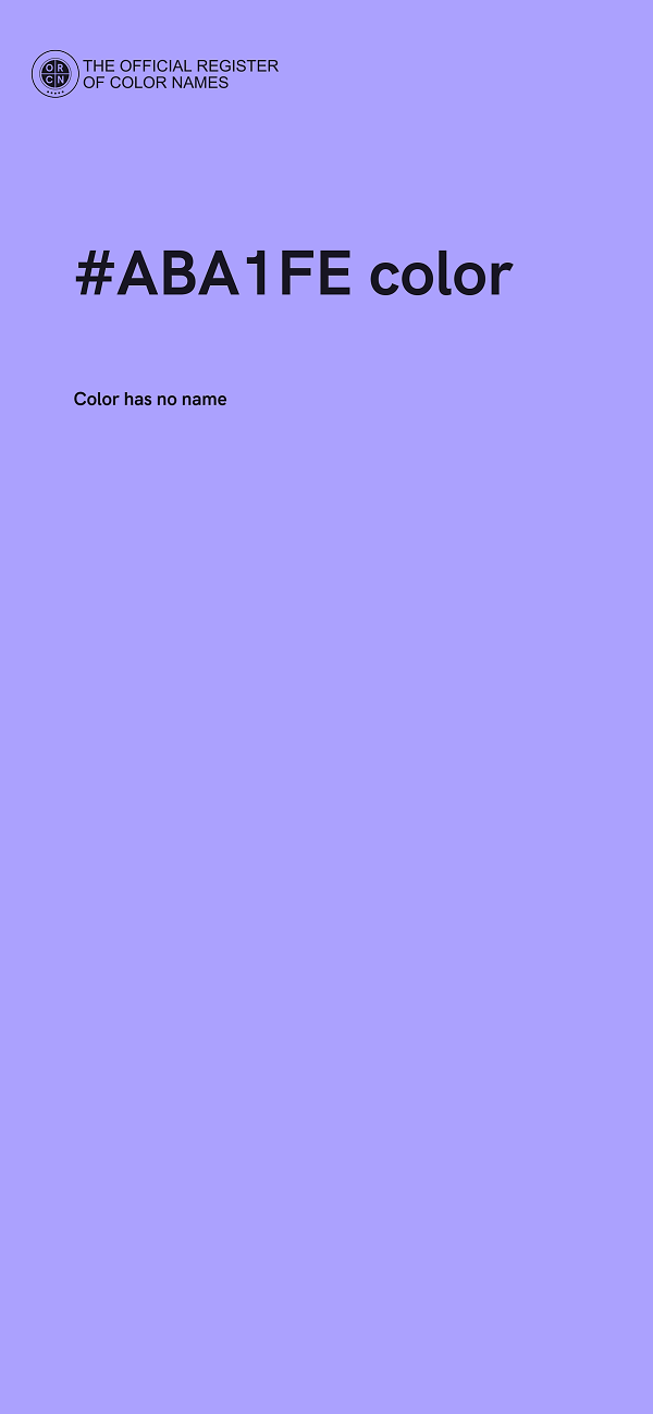 #ABA1FE color image
