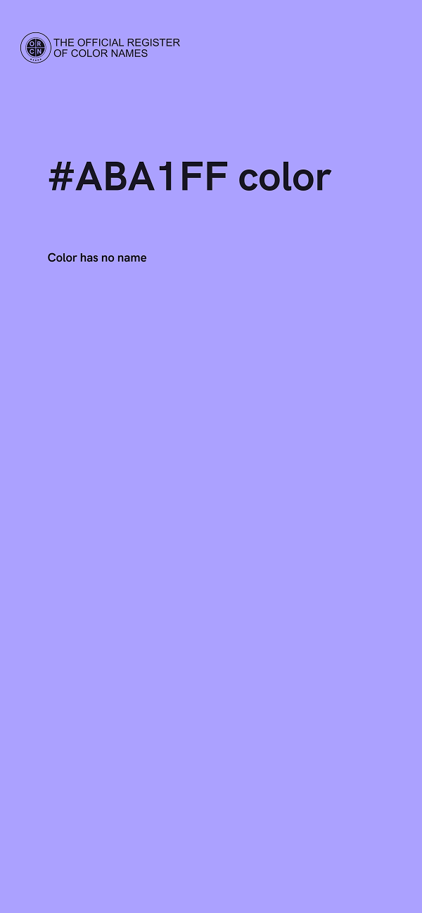 #ABA1FF color image