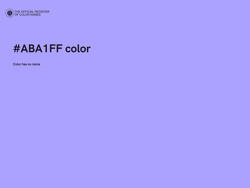 #ABA1FF color image