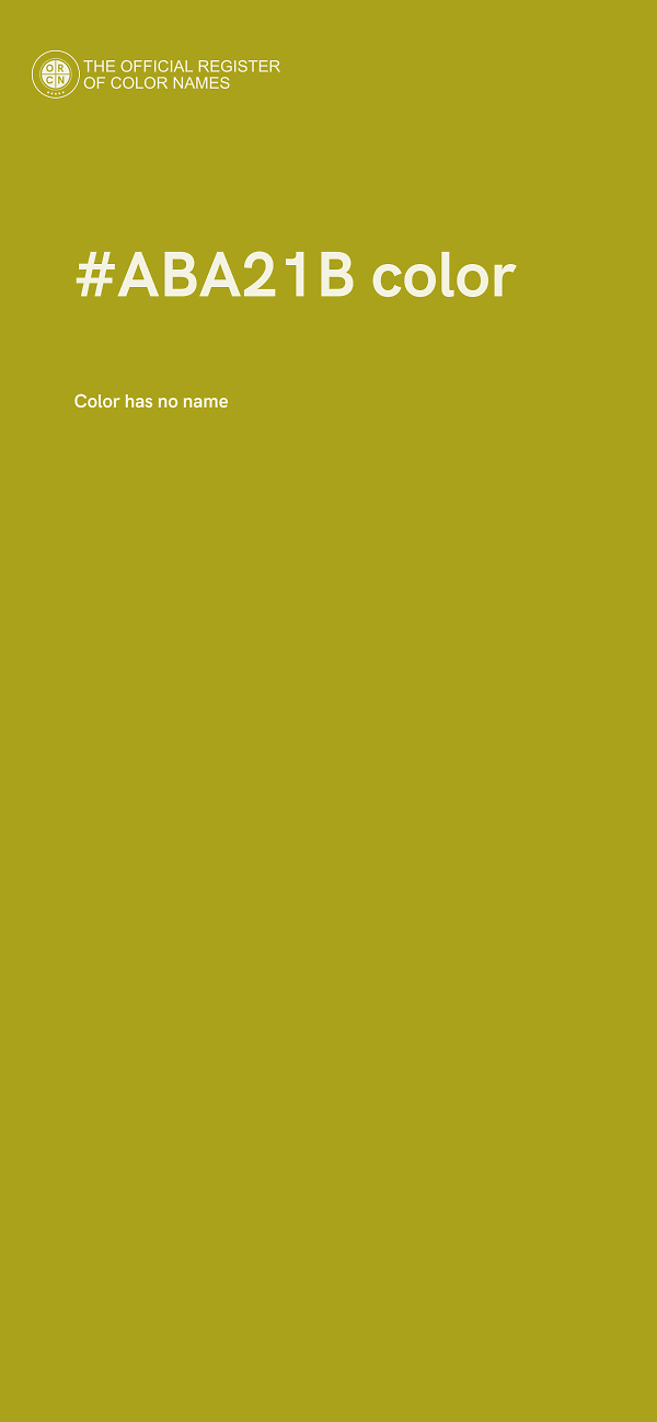 #ABA21B color image