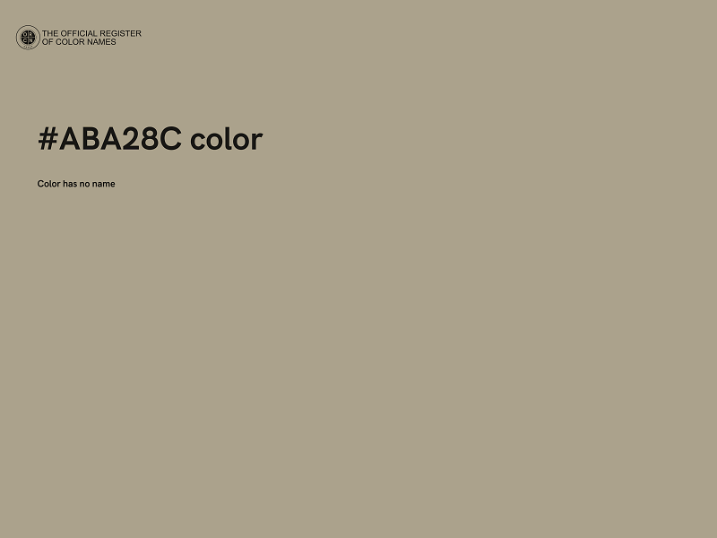 #ABA28C color image