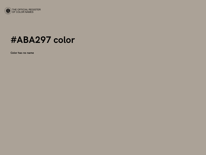 #ABA297 color image