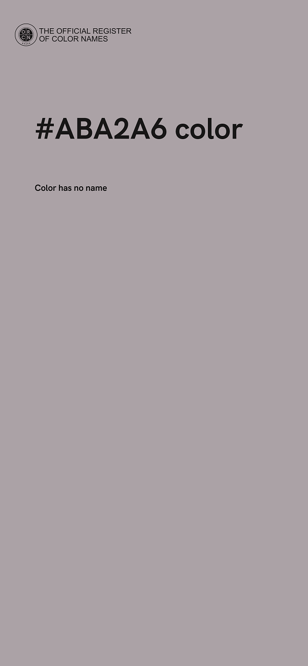 #ABA2A6 color image
