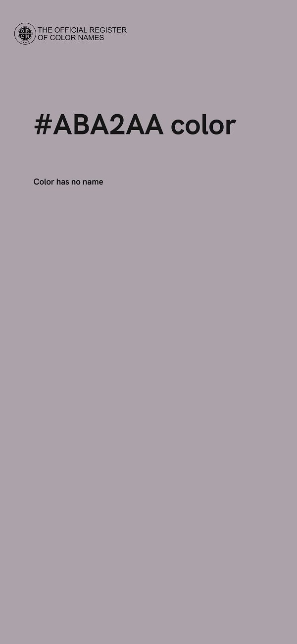 #ABA2AA color image
