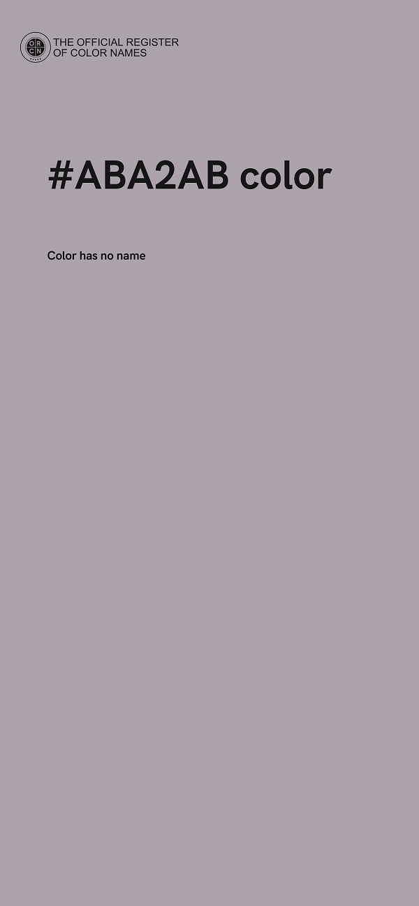 #ABA2AB color image