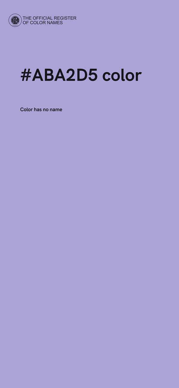 #ABA2D5 color image