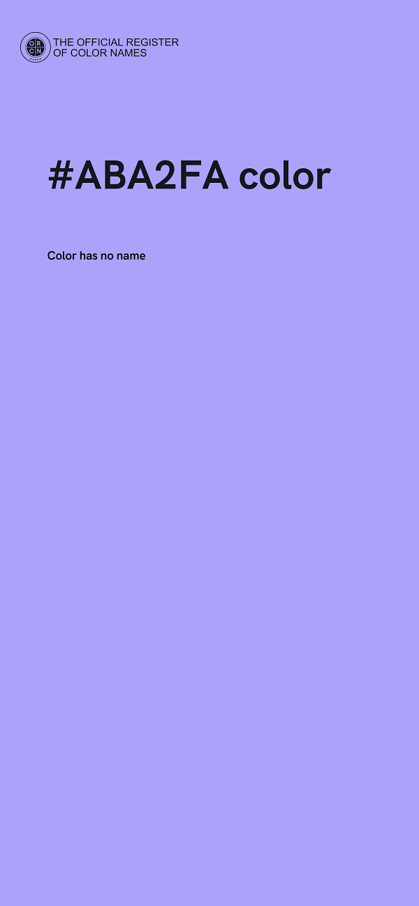 #ABA2FA color image