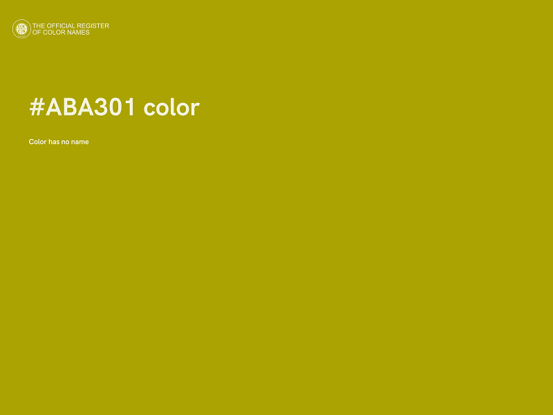 #ABA301 color image