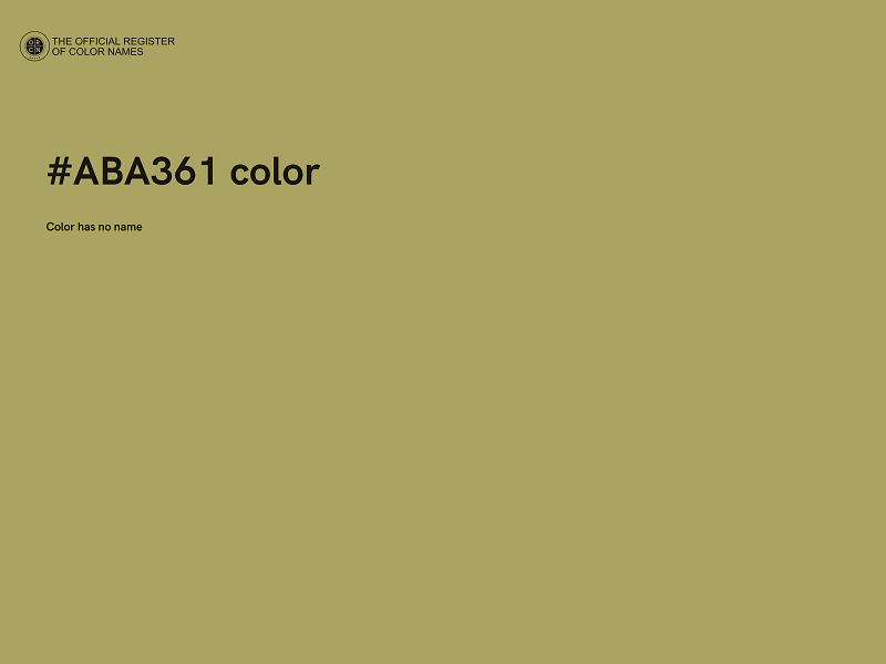 #ABA361 color image