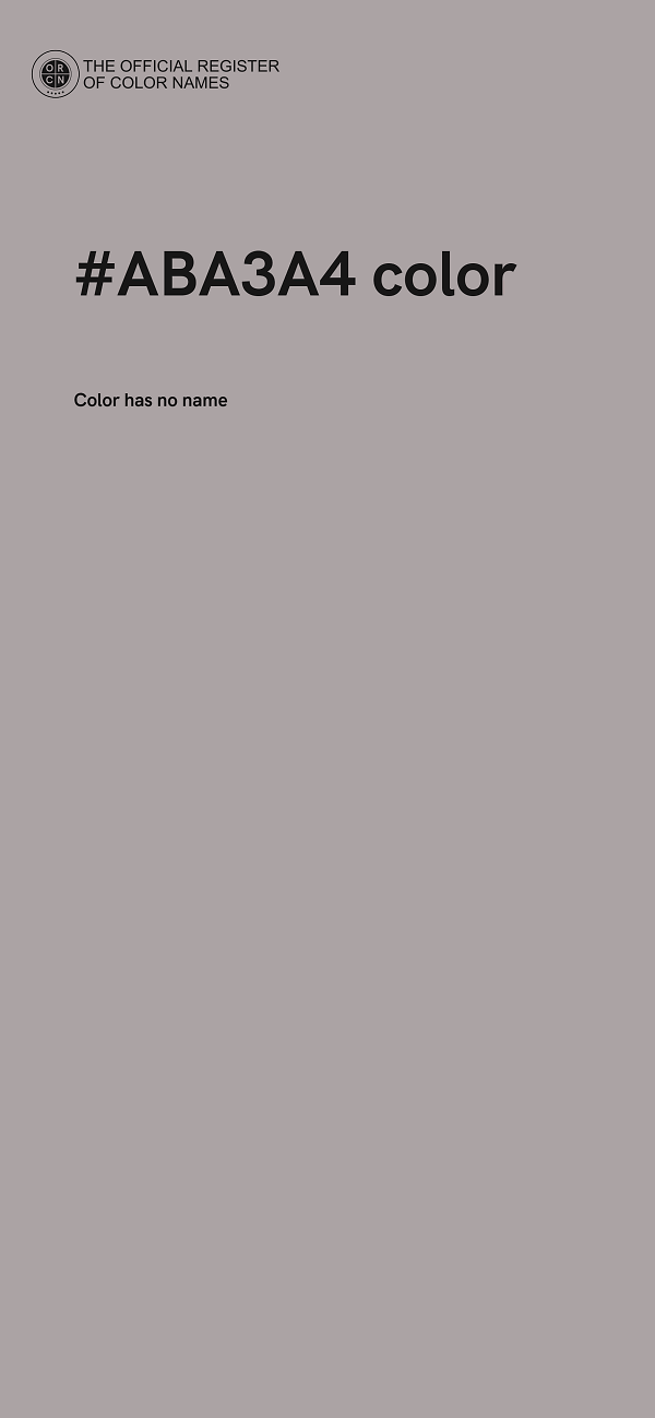 #ABA3A4 color image