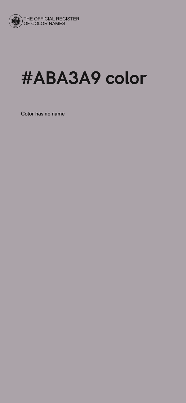#ABA3A9 color image