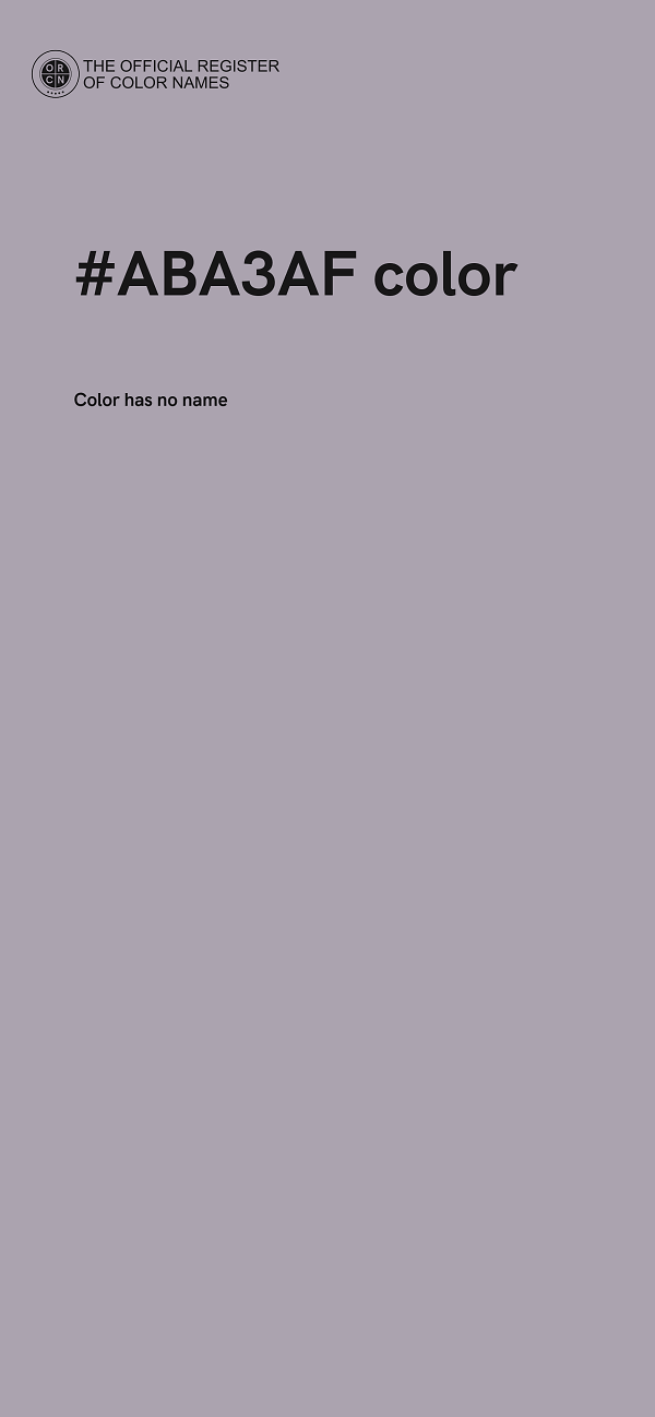 #ABA3AF color image