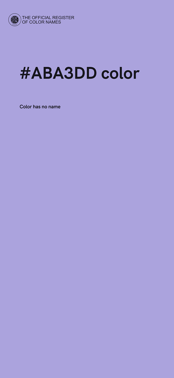 #ABA3DD color image