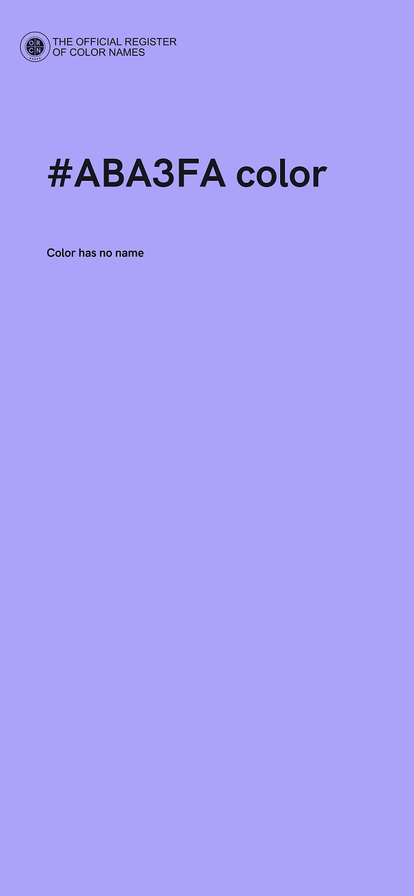 #ABA3FA color image